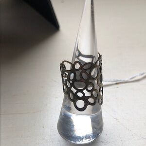 Unique yellow/brass Openwork Ring